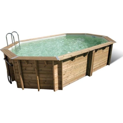 Piscine AZURA 400x610 H120cm liner beige 75/100 - UBBINK - 7504576 pas cher Principale L