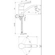 Mitigeur de lavabo OKYRIS 2 CLINIC chromé avec bec professionnel - PORCHER - D2300AA pas cher Secondaire 1 S