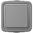 Interrupteur ou va-et-vient étanche PLEXO complet IP55 saillie gris simple - LEGRAND - 069711 pas cher