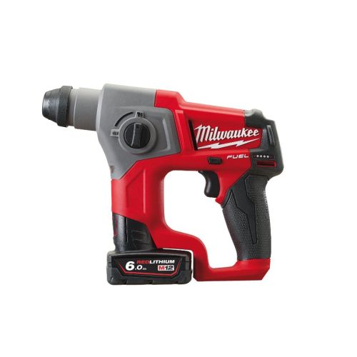 Perforateur compact SDS Plus 12 V Fuel M12 CH-602X + 2 batteries 6 Ah + chargeur + coffret HD BOX MILWAUKEE 4933451510 photo du produit