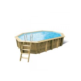 Piscine AZURA Ubbink 355 x 490 H 130 cm liner 75/100 pas cher Principale M