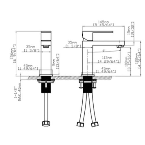 Robinet de lavabo cascade gun black PHASIS - HUDOR - 3 701 394 912 302 pas cher Secondaire 3 L