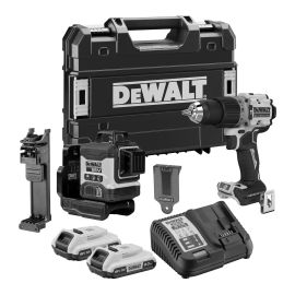 Pack 2 outils 18V XR Dewalt (DCLE34031 + DCD805) + 2 batteries 2 Ah + chargeur + coffret T-STAK - DCK2095D2T-QW pas cher Principale M