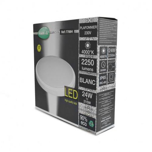 Plafonnier LED CASSIOPEE blanc 24 W D330 mm 4000 K MIIDEX LIGHTING 77884 photo du produit Secondaire 3 L