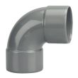 Coude PVC double Femelle 87&deg;30 D50 - WAVIN - 3026054 pas cher