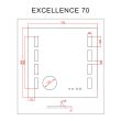 Miroir salle de bain EXCELLENCE lumineux 70x80cm rectangulaire - CUISIBANE - S02EXCELLE70 pas cher Secondaire 2 S