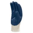 Gant de travail NI150 en coton enduit nitrile blanc/bleu T9 1190B T.09 photo du produit Secondaire 1 S