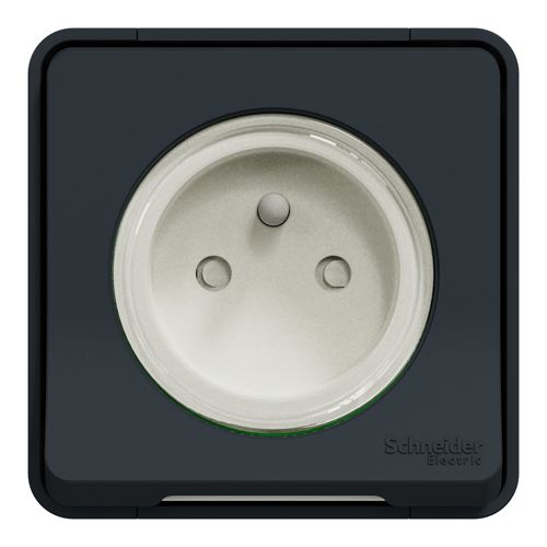 Prise de courant MUREVA STYL 2P+T connexion automatique IP55 - SCHNEIDER  ELECTRIC - MUR35031