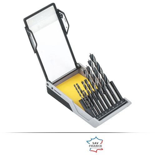Coffret de 10 forets bois 3 pointes diamètre 3 - 10 mm usage intensif PEUGEOT OUTILLAGE 917016 photo du produit Secondaire 1 L