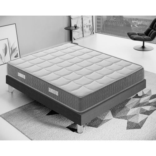 Matelas en mousse à 4cm de mémoire et 11 zones différenciées DELPHINE I Love Sleep 90x200cm - 21cm de hauteur pas cher Secondaire 2 L