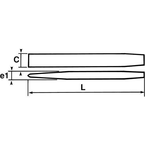 Burins à profil constant avec poignée confort 175mm - SAM OUTILLAGE - 3-175-G pas cher Secondaire 1 L