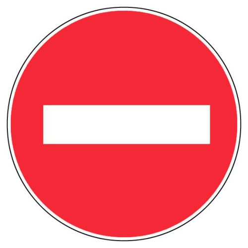 Panneau d'interdiction rond 300 mm ''Sens interdit'' NOVAP 4060101 photo du produit Principale L