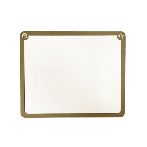 Miroir sanitaire plat 390x490mm kaki - SOCOMIX - MP 54-LUX KAKI pas cher Secondaire 2 L