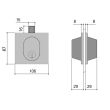 Serrure basse 1358 finition laiton poli - STREMLER - 1358.00.0 pas cher Secondaire 1 S