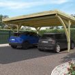 Carport en bois Double VICTOR Moderne 29,2 m² FOREST STYLE 4926 photo du produit Secondaire 2 S