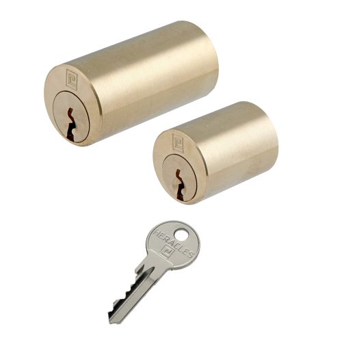 Jeu de cylindre verrou double entrées 5G 30mm laiton poli photo du produit Secondaire 2 L