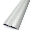 Seuil de fixation invisible multi-niveaux 41mm aluminium naturel strie 2,70ml - DINAC - 2136090 pas cher