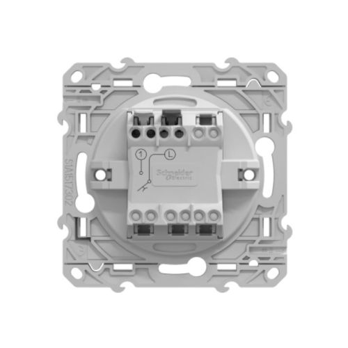 Mécanisme bouton poussoir OVALIS 10 A blanc - SCHNEIDER ELECTRIC - S320206 pas cher Secondaire 3 L