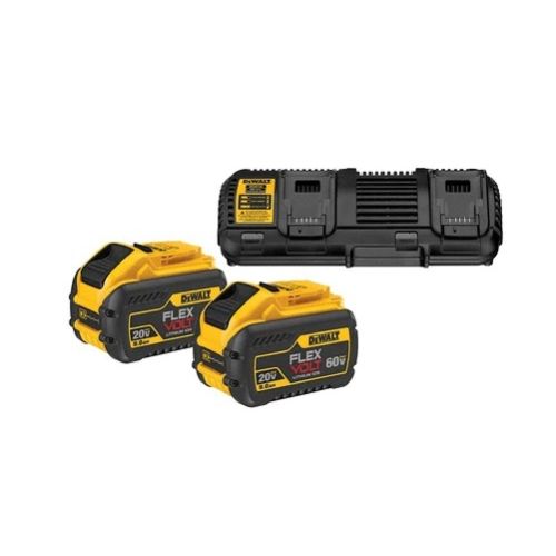 Pack de 2 batteries XR Flexvolt DCB132X2 18 - 54 V / 9 - 3 Ah + chargeur double DEWALT DCB132X2-QW photo du produit