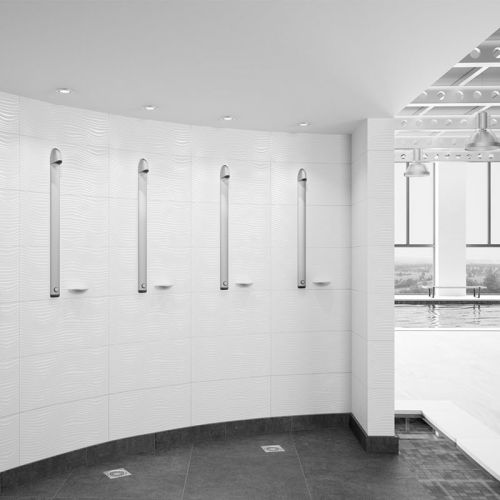 Colonne de douche temporis&eacute;e SPORTING 2 adapt&eacute; PMR - DELABIE - 714700 pas cher Secondaire 3 L