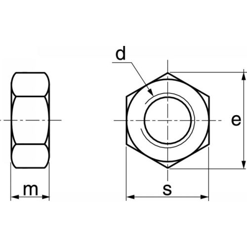 Écrou hexagonale HU A4 DIN 934 M18 boîte de 50 - ACTON - 6460118 pas cher Secondaire 2 L