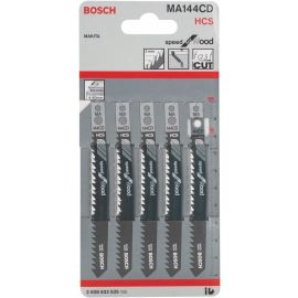 Lame de scie sauteuse Bosch MA 144 CD HCS L 100 mm pas 3 mm 5 pi&egrave;ces - 2608633535 pas cher Principale M