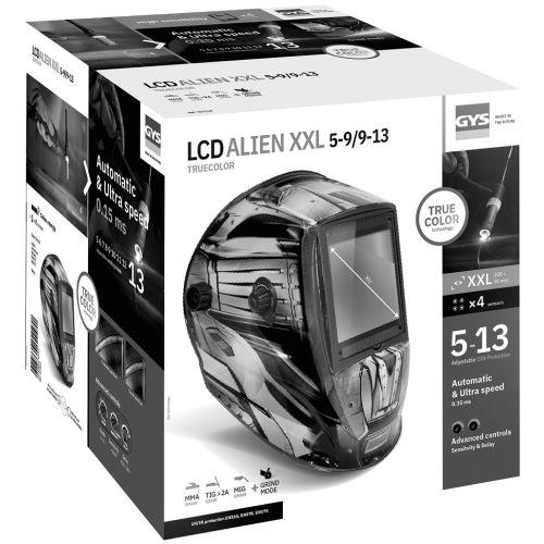 Masque de soudeur LCD ALIEN 2XL - GYS - 037229 pas cher Secondaire 1 L