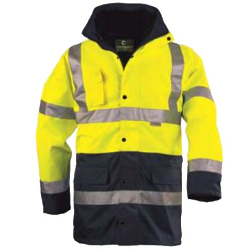 Parka polyester 4 en 1 HI-VIZ HI-WAY jaune/gris T2XL EURO PROTECTION 70593 photo du produit Principale L