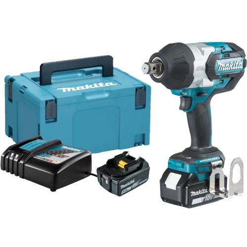 Boulonneuse à chocs 18V + 2 batteries 5 Ah + chargeur + coffret MAKPAC - MAKITA - DTW1001RTJ pas cher