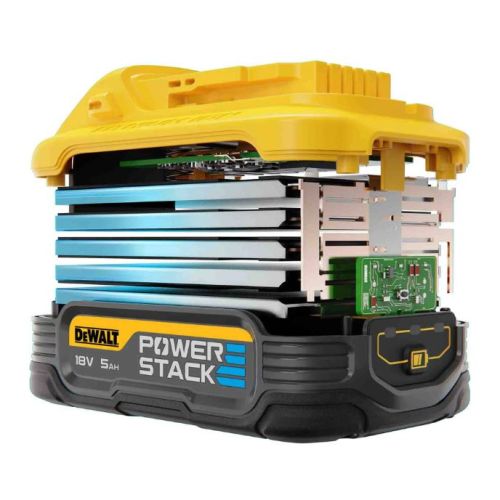 Pack 2 batteries POWERSTACK XR 18 V 2 x 5 Ah Li-ion DEWALT DCBP518H2-XJ photo du produit Secondaire 3 L