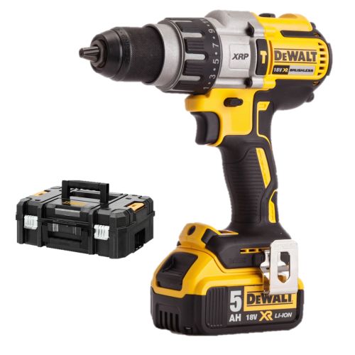 Perceuse-visseuse à percussion 18 V + 2 batteries 5 Ah + coffret TSTAK DEWALT DCD996P2-QW photo du produit Secondaire 2 L