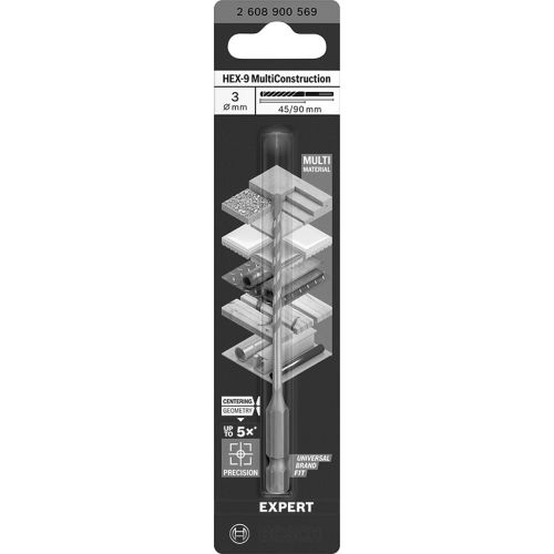 Foret MultiConstruction HEX-9 12 x 90 x 150mm - BOSCH EXPERT - 2608900583 pas cher Secondaire 5 L