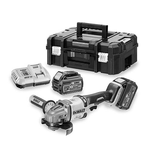 Meuleuse sans fil Flexvolt 54 V Dewalt DCG414T2 + 2 batteries 6,0 Ah + chargeur + coffret TSTAK pas cher