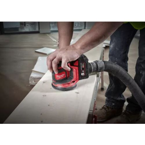 Ponceuse orbitale excentrique 18 V 125 mm M18 BOS125-0 (sans batterie ni chargeur) en boite carton MILWAUKEE 4933464228 photo du produit Secondaire 4 L