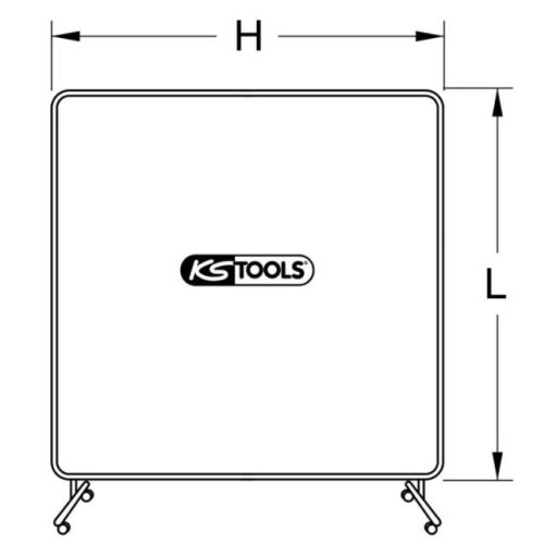 Cadre de protection pour bâche de soudeur 1780 mm KS TOOLS 985.7026 photo du produit Secondaire 2 L