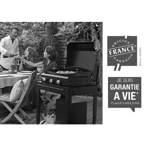 Plancha AMALIA 360 black édition + chariot et couvercle - LEMARQUIER - PCEI360E13CV2 pas cher Secondaire 4 L