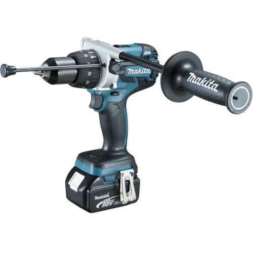 Perceuse visseuse à percussion 18 V + 2 batteries 5 Ah + chargeur + coffret MAKPAC - MAKITA - DHP481RTJ photo du produit Secondaire 1 L