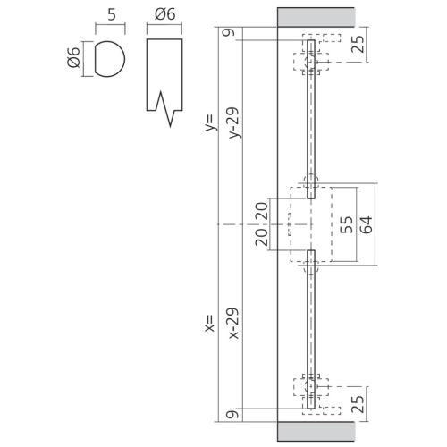 Tringle 120 cm pour 32800 LMC TRI1232NI1200 photo du produit Secondaire 1 L
