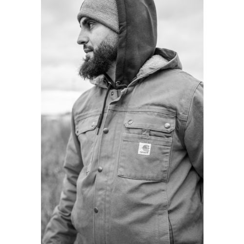 Blouson WASHED DUCK BARLETT TL marron - CARHARTT - S1103826BRNL pas cher Secondaire 2 L