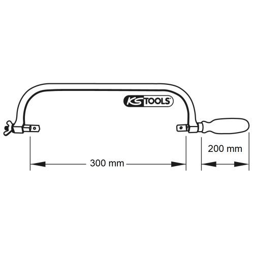 Monture de scie BRONZEPLUS pour lame 300 mm KS TOOLS 963.5108 photo du produit Secondaire 1 L