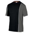 Tee-shirt LEISURE coton noir/gris TXL DELTA PLUS MSTSTNOXG photo du produit