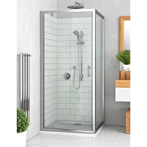 Paroi de douche fixe avec porte réversible verre clair EI FIX EQUI ROTH 1406000051 photo du produit Principale L