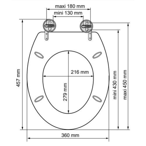 Abattant WC laqué blanc BOLIVA - AQUARINE - 814063 pas cher Secondaire 1 L