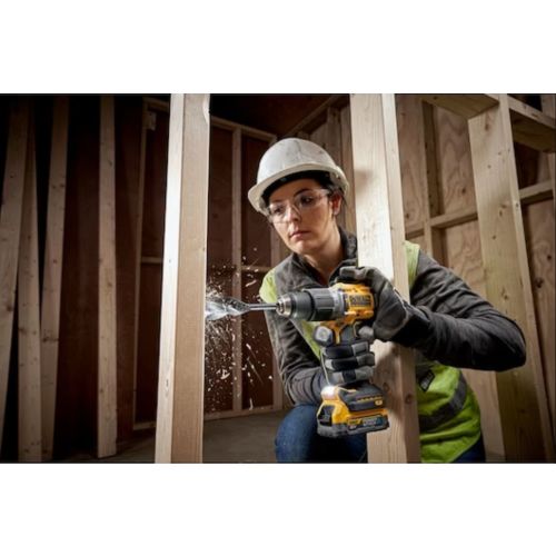 Perceuse-visseuse à percussion 18 V XR Powerstack Brushless + 2 batteries 1,7 Ah + chargeur + coffret T-STAK DEWALT DCD805E2T-QW photo du produit Secondaire 8 L