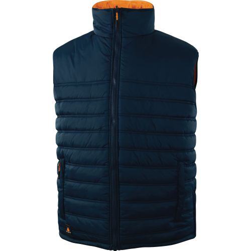 Gilet sans manche réversible HV orange/bleu marine T2XL - DELTA PLUS - FIDJ3HVORXX pas cher Secondaire 2 L