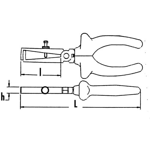 Pince à dénuder isolée 1000V - SAM OUTILLAGE - Z-240-16 pas cher Secondaire 1 L