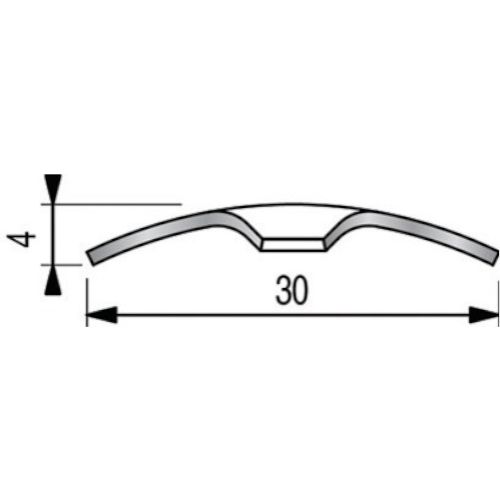 Bande seuil laiton à vis 0,83mm - DINAC - 2023010 pas cher Secondaire 1 L