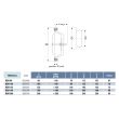 Bouche d’extraction et d’insufflation BEM métallique rond 100mm réglable - UNELVENT - 850017 pas cher Secondaire 1 S