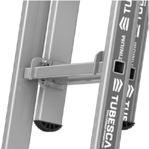 Échelle Platinium coulisse à main 2 plans 2,06x3,46m à crochets - TUBESCA-COMABI - 02422707-002 pas cher Secondaire 1 L