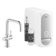 Kit de démarrage - Mitigeur bec C GROHE Blue Home Chromé installation incluse - GROHE - 31456001 pas cher